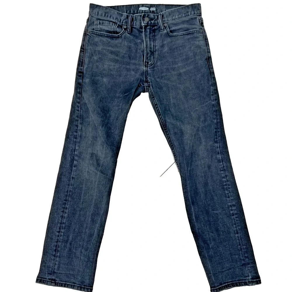 Old Navy Mens 30x30 Built-In Tough Black Denim Jeans Straight Streetwear Western